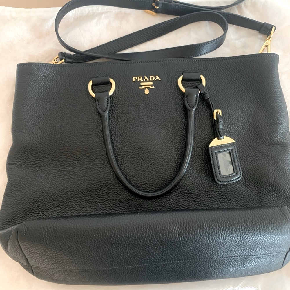 Prada 2 way shoulder bag tote